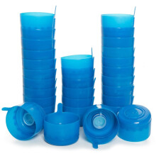 30 Pack Non-Spill Bottle Caps Anti Bottle Caps Reusable for Water Jugs Reusable Lids for Water Dispenser Jugs