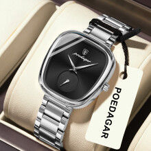 (P783 silver shell black surface steel belt model) Premium Luxury Women Watch New Waterproof Casual Quartz Wristwatch