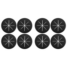8X Desk Clue Grommet Wire Hole Cover Suitable for Office PC Desk Cable Wire Cover
