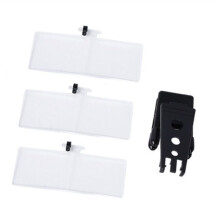 Lente D'Ingrandimento 1.5X/2.5X/3.5X Strumenti Ottici Clip Pieghevole Sulla Lente per Occhiali con 3 Lenti Acriliche 85X30Mm