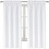 Cortinas brancas com isolamento térmico, 96,5 x 160 cm (38 x 63 polegadas), conjunto com 2 unidades. 6