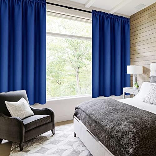Cortinas Blackout Térmicas Isolantes 38x45 polegadas (Conjunto com 2) 1