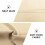 Cortinas curtas bege para bloquear a luz, 42x36 polegadas, com bolso para varão. 6