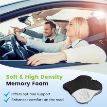 Car Cushion Comfort Chair Pad Memory Foam Car Pad for Pain Relief Tailbone Sciaticaback