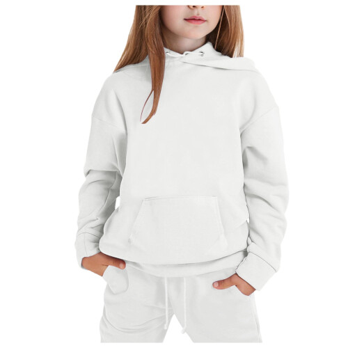 Kinder-Set aus Kapuzenpullover und Hose, einfarbig, 10-11 Jahre 2