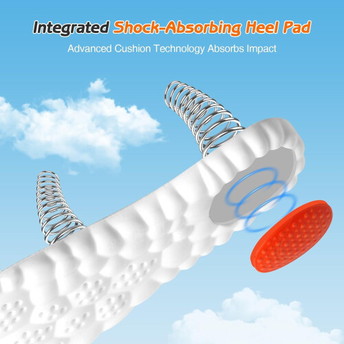 Herre Cloud-Soft Memory Foam-innleggssåler med hælstøtdemper1 1
