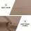 Cortinas opacas cáqui com isolamento térmico, 70x63 polegadas (conjunto). 6