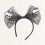 Dames Halloween haarband met strik en mesh, one size 4