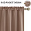 Cortinas opacas cáqui com isolamento térmico, 70x63 polegadas (conjunto). 4