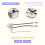 Ceiling Fan Light  Zing Ear ZE-109 Two-Wire Light  with Pull Cords for Ceiling Light Fans Lamps 2Pcs Silver 9