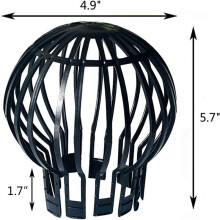 Downpipe Filter Plastic Roof Gutter Balloon Guard Filters for Most Household Downpipes Garden Protective Cover 5Pcs