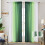 Cortinas transparentes ombré verde-escuras 54x96 polegadas com bolso para varão 2