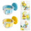 Vogelfutternäpfe mit Clips, transparent, 2er-Pack 2