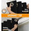 Cortinas Blackout Pretas com Isolamento Térmico 42x63 polegadas 3