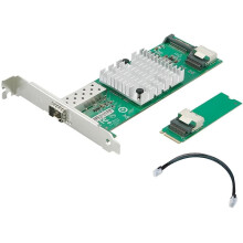 Scheda di Rete A Porta Singola In Fibra Ottica M.2 10G SFP+ X520-DA1 JL82599EN Adattatore Ethernet M Key 10GbE per Workstation Server