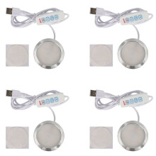 4X Modello di Stampa 3D Luce LED Faretto LED Luce Notturna Ultrasottile 5V Luce LED Regolabile USB per Lampada Kit Garage