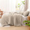 Σετ παπλώματος χακί ελαφρύ αφράτο queen size 5