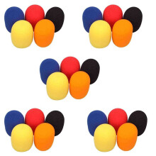 25 Pezzi di Colore  Non Usa e Getta Microfono Copertura Antipolvere Addensato Microfono Copertura Microfono Blowout Cover per KTV