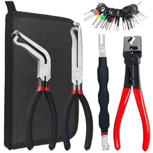 Pinza per Scollegamento Elettrico e Strumento Separatore di Connettori per Auto, con Pinza per Fascette Stringitubo e Strumento per La Rimozione Dei