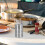 Rostfritt stål utomhusvinflaska design silver 6