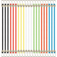 21 Pcs Bungee Cords with Hooks,10in Adjustable Short Bungee Cords Heavy Duty, Stretchy Straps for Luggage Tent Tarp