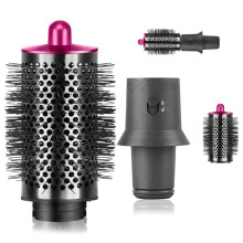Spazzola Volumizzante Rotonda per Asciugacapelli Airwrap Multi-Styler con Adattatore per Arricciacapelli, Rose Red