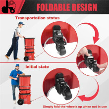 Steel Construction Front Wheels,Caster Wheel Kit Fit for Rolling Tool Box for Packout Toolbox,200 Lbs Capacity