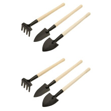 Trapiantatrice per Cazzuola da Giardino Piccola Pala un Mano da Giardinaggio da 6 Pezzi Attrezzo da Giardinaggio con Manico Ergonomico Leggero e