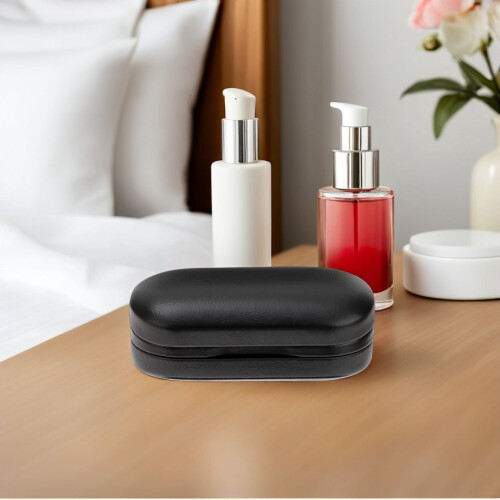 Women's Eyeglass Case Black PU 1 Piece 2