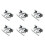 6Pcs Spring Loaded Door Easy Lock Stop Catch Release Clamp Double Roller Catch (Mp-4) 1