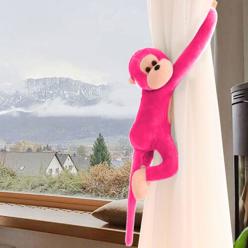 Peluche singe rouge pastèque, 61 cm de long, à suspendre 1