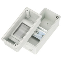 2X HT-2 IP65 Waterproof Distribution Breaker Box Panel Installation 2 WAY PC Outdoor Electrical MCB Solar Junction Box