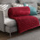 Flannel Blanket Queen Size Wine Red 70x100 cm 4