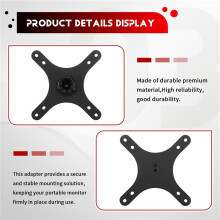 Monitor for VESA Mounting Bracket Plate 17.3mm to 100x100mm and 75x75mm Wall Mount Arm Mount Universal