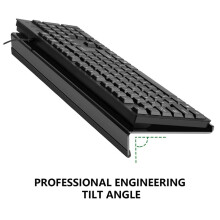 2X Acrylic Computer Keyboard Stand for Desk, Keyboard Riser Tilt Lift, Keyboard Holder for Desktop, Desk Keyboard Lifter
