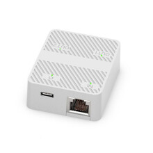 2 Port Gigabit Network  RJ45  Network Splitter Cable Extender 1000mbps Selector Adapter 1 in 2 Out White