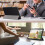 Tablet-cover til Samsung Tab A11 med 3-foldet stativ, imiteret materiale 3