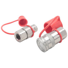 1/2 Inch NPT Hydraulische Koppeling Schranklader Platte Snelkoppelingen met 2 Stuks Stofkap
