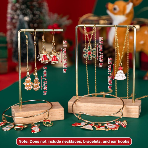 Gold Enamel Christmas Charms 87PCS 29 Styles 1