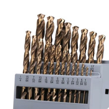 Set di Punte da Trapano al Cobalto M35 In Acciaio Rapido Twist Jobber Lunghezza per Metallo Temprato, Acciaio Inossidabile, Ghisa (21 Pezzi)