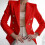 Damesblazer in effen rood, maat XL 2