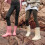 Botas de chuva femininas impermeáveis de cano curto, antiderrapantes e com cano largo. 5