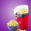 Machine à pop-corn électrique rouge 1200 W 10  11,5  26 cm 5