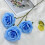 Rosa artificial em formato de coração, vermelha, 45 cm (18 polegadas), 1 peça. 7