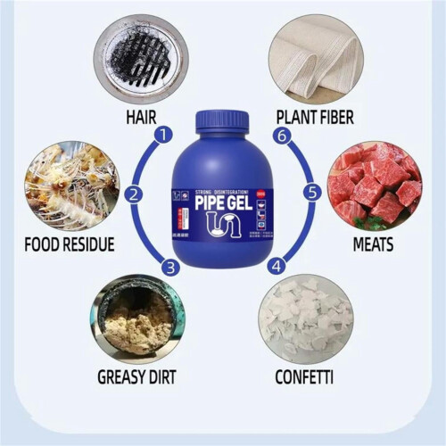 Déboucheur puissant pour canalisations et égouts 300 ml  3 2