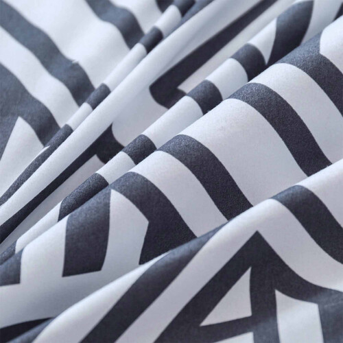 Komplett sengetøysett kjølende polyester 3-delt grå 2