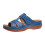 Damen-Sommerpantoffeln mit Keilabsatz, blau, Größe 41 2