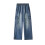 Calça jeans masculina clássica de cinco bolsos, corte regular. 3