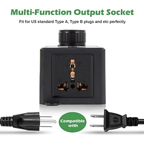 2X US Plug,AC Motor Speed Controller,15A Max, AC Electric Fan Variable Speed Controller Electronic Voltage Regulator