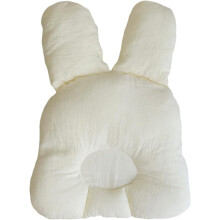 (31cm*19cm*5cm, White-05) Kussen voor pasgeborenen om platte kop te voorkomen, anti-platte kop baby